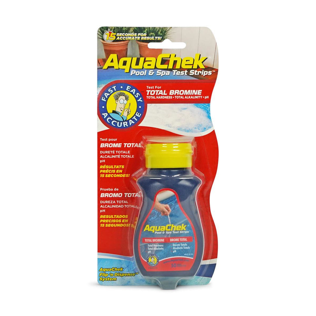 Bandelettes de Tests d'eau Aquachek (Pour Brome) - Techn'eau Solution Saint-Sauveur